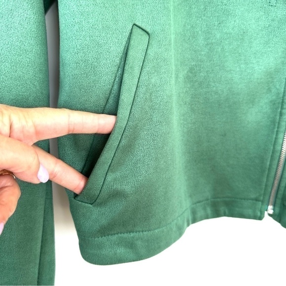 Lauren Conrad Moto jacket in a soft faux suede fabric - Picture 4 of 13